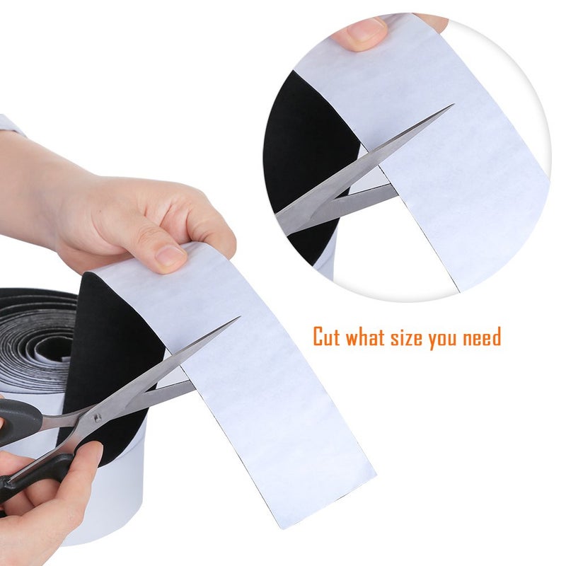 Pllieay 1 Pack Felt Tape in Self Adhesive, Polyester Felt Tape Furniture Felty Strips 1.96 inch x 0.04 inch x 14.7 feet for Furniture and Hard Surfaces - Image 5